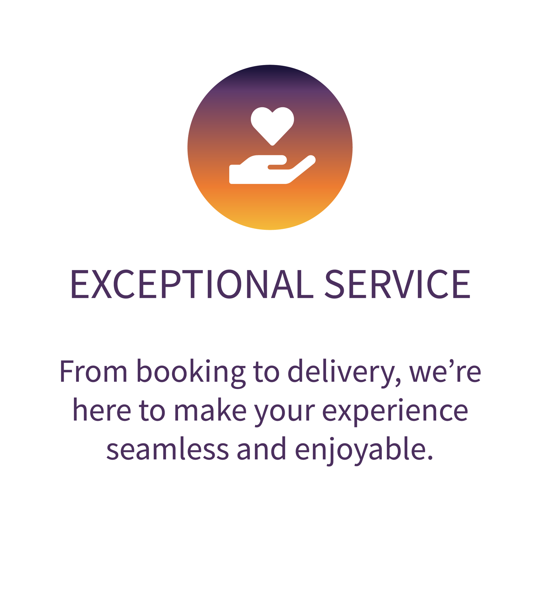 Exceptional Service: From booking to delivery, we're here to make your experience seamless and enjoy…