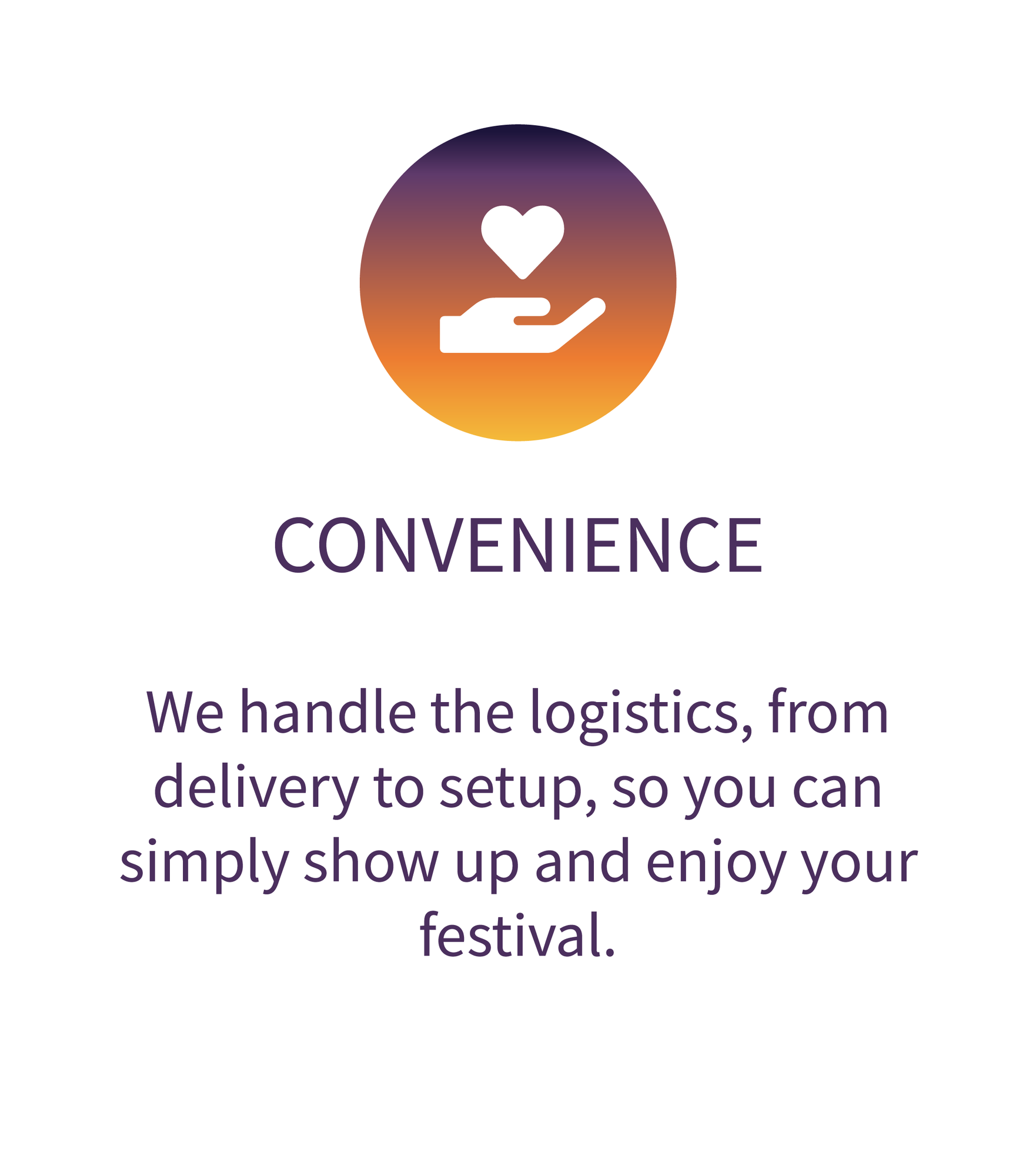 Convenience: We handle the logistics, from delivery to setup, so you can simply show up and enjoy yo…